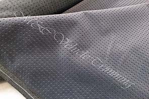 Automotive velour upholstery fabric